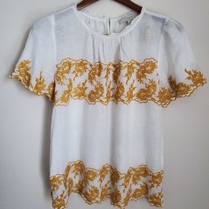 LOFT Embroidered Top